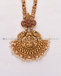 Gold Plated Lakshmi Long Haaram