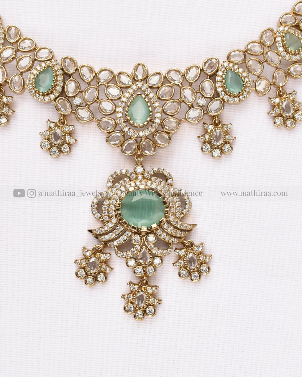 Floral Elegance AD Neckset