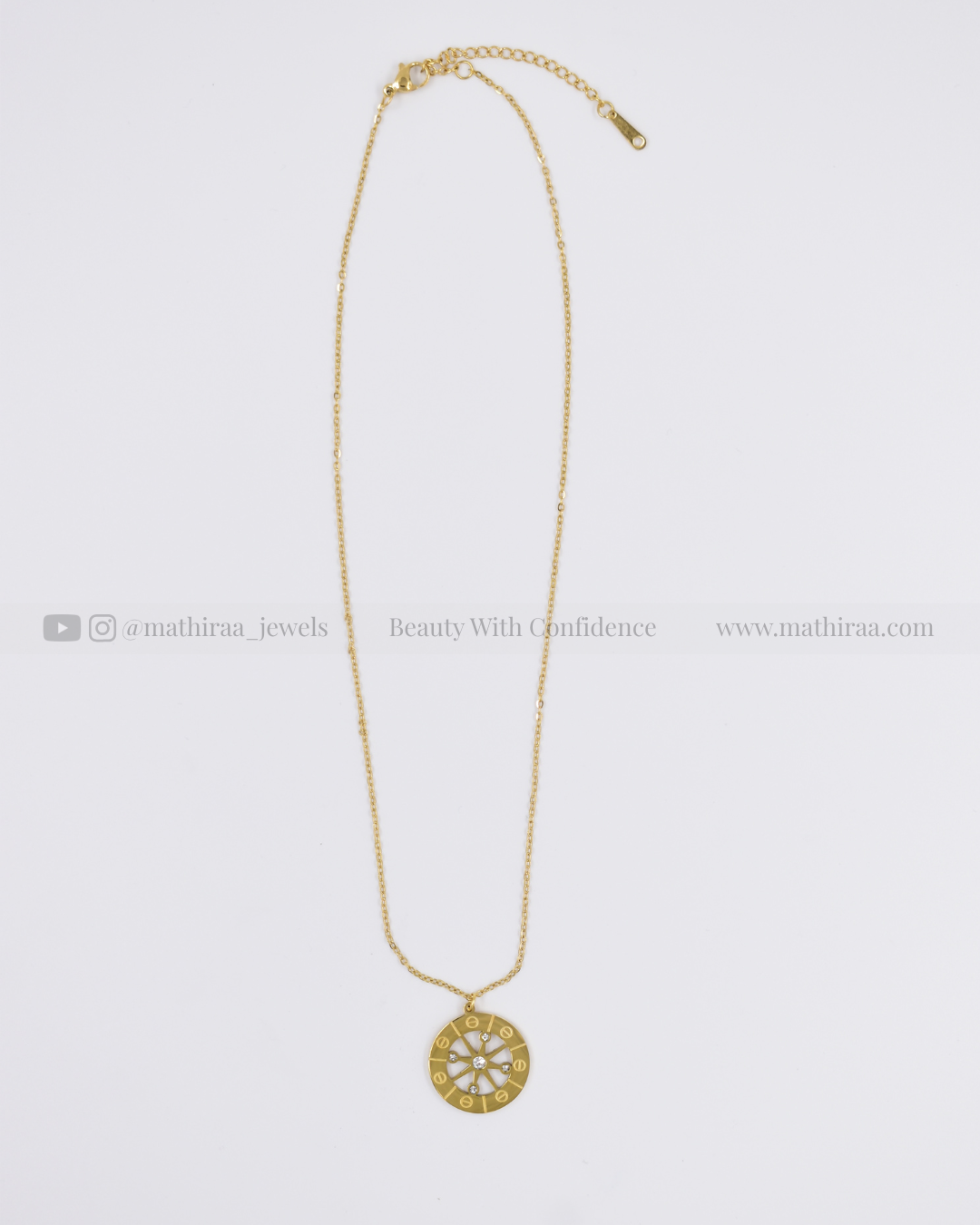 Celestial Wheel Pendant Chain