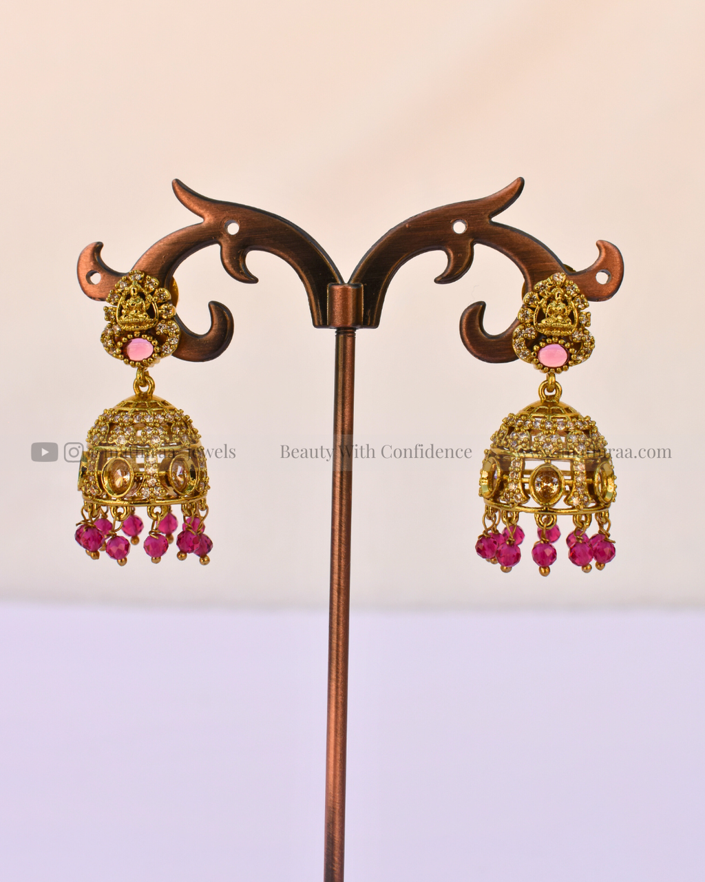 Lakshmi CZ Jhumkas