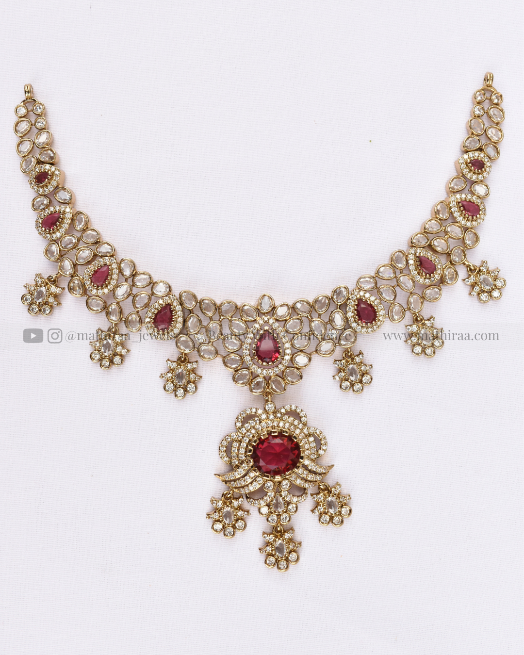 Floral Elegance AD Neckset