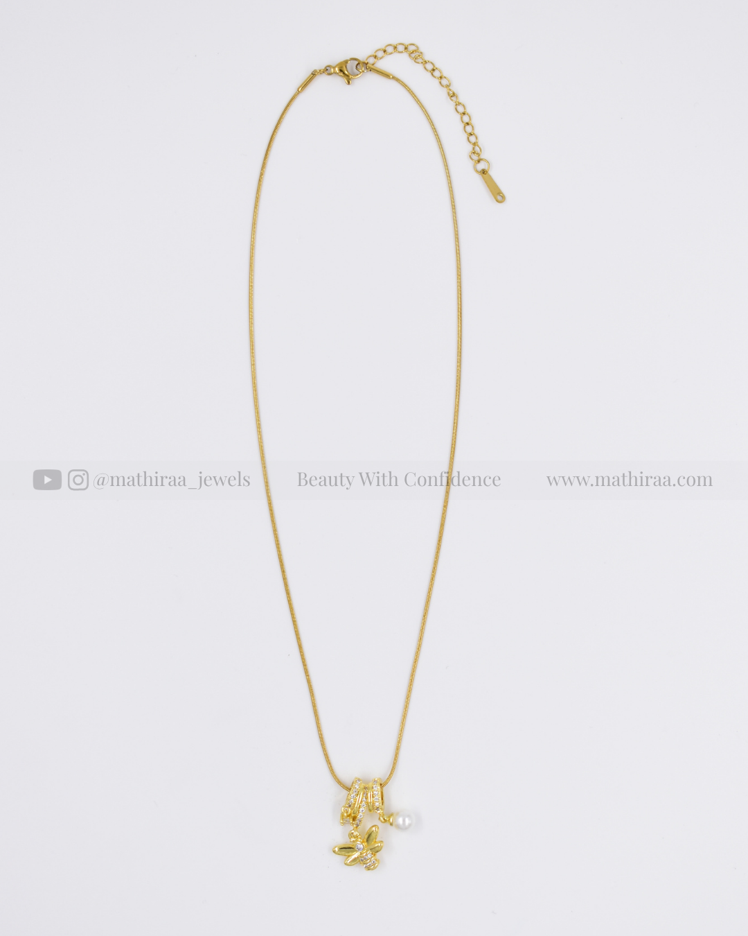 Butterfly Pearl Statement Chain