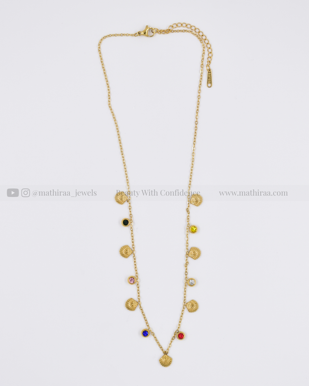 Colour Pop Shell Charm Chain