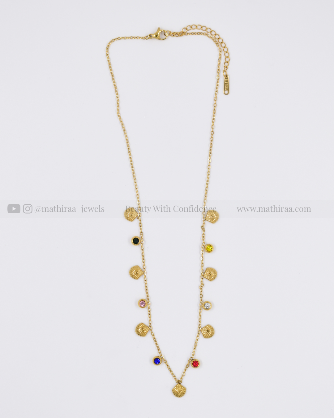 Colour Pop Shell Charm Chain