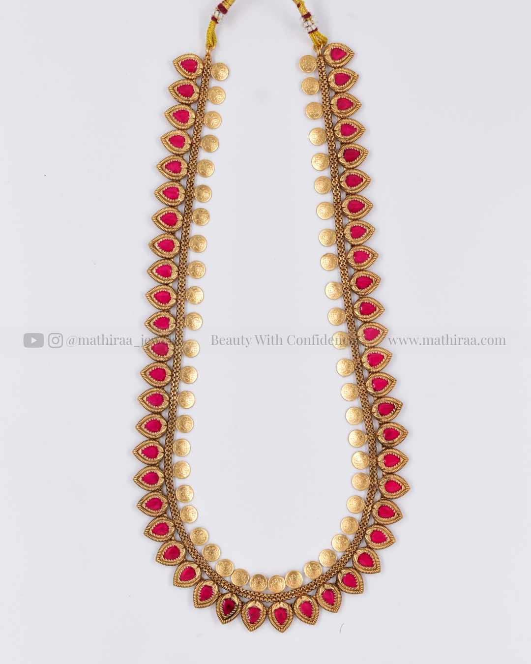 Pink Kasu Vaibhavi Haaram