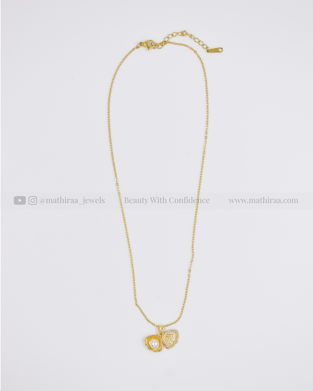 Ocean Pearl Charm Chain