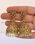 Pastel Glow CZ Jhumka