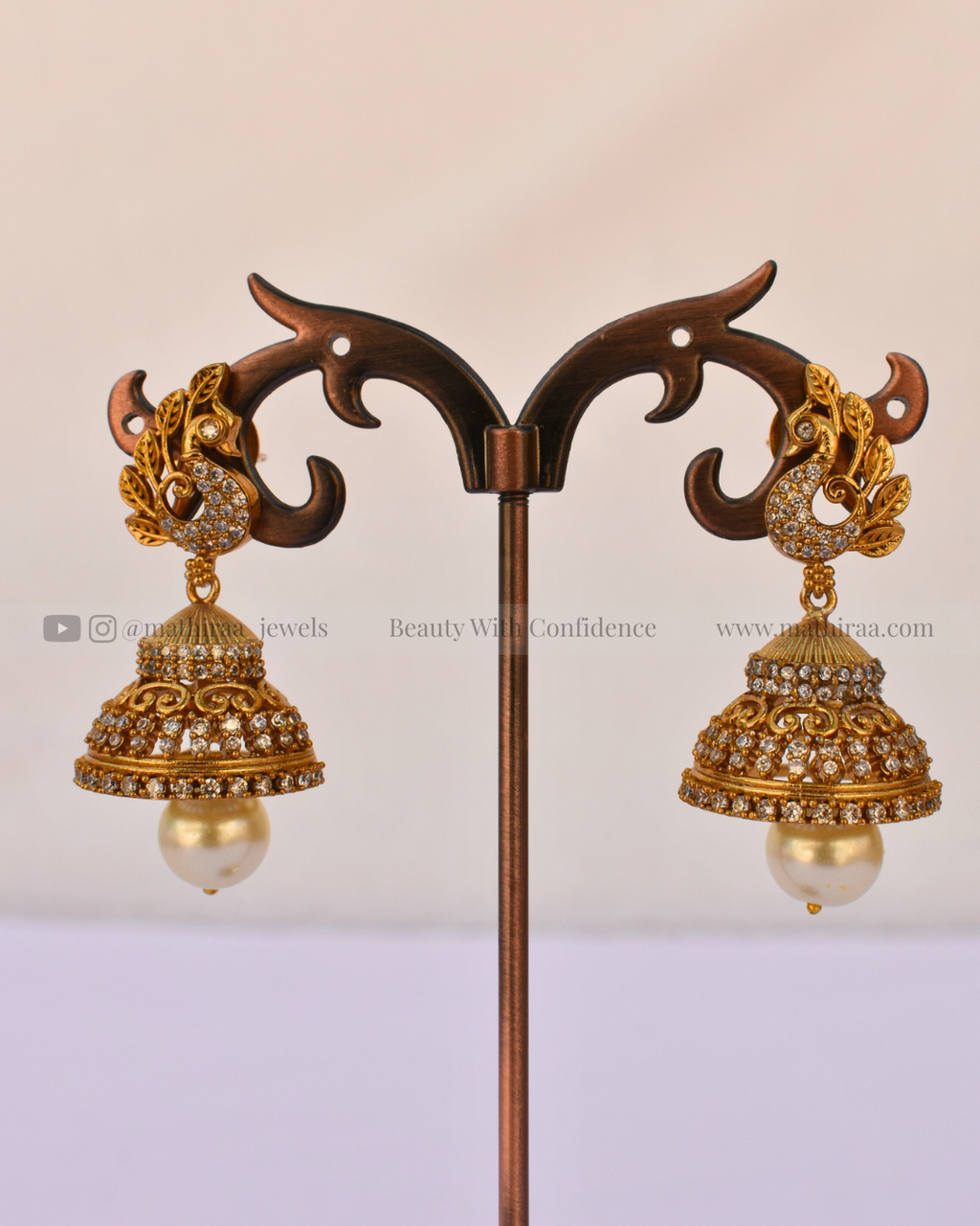 Partywear Peacock Jhumka