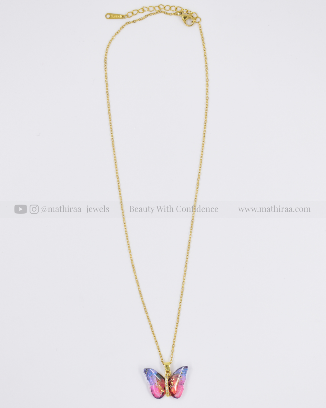 Ethereal Pastel Butterfly Chain
