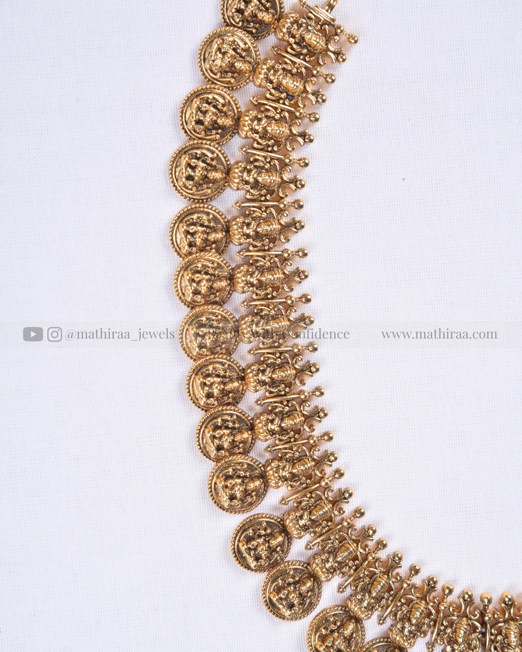 Duo Lakshmi Heritage Neckset - Exclusively Designed by Mathiraa Jewels