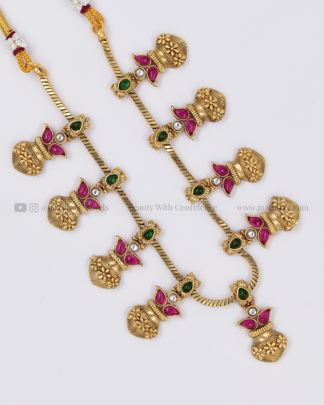 Purnika Kalasha Drop Neckset