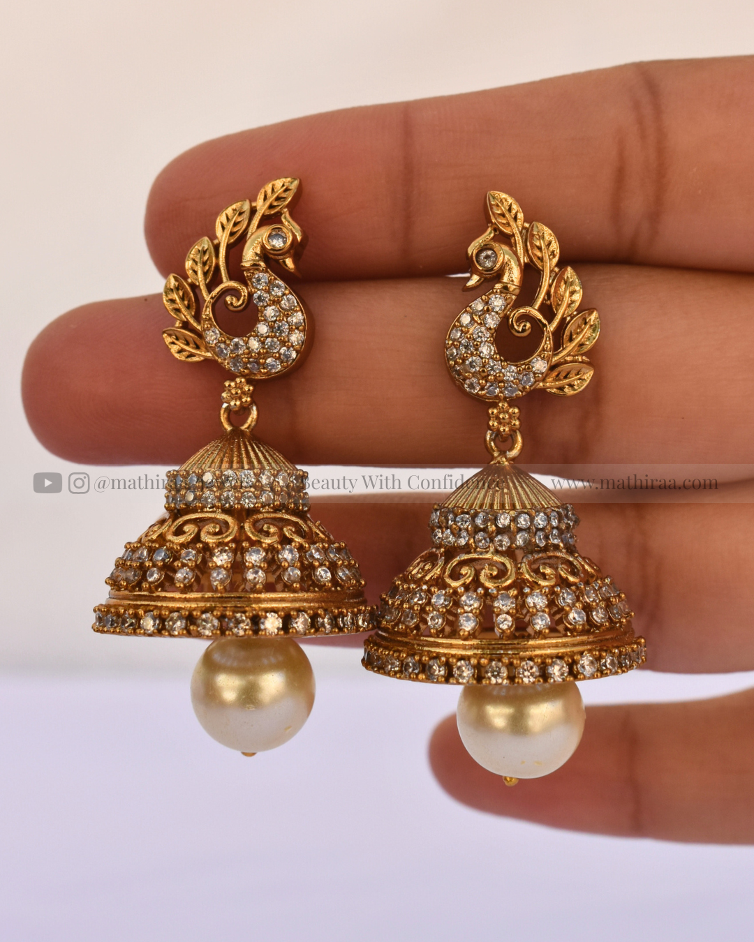 Partywear Peacock Jhumka