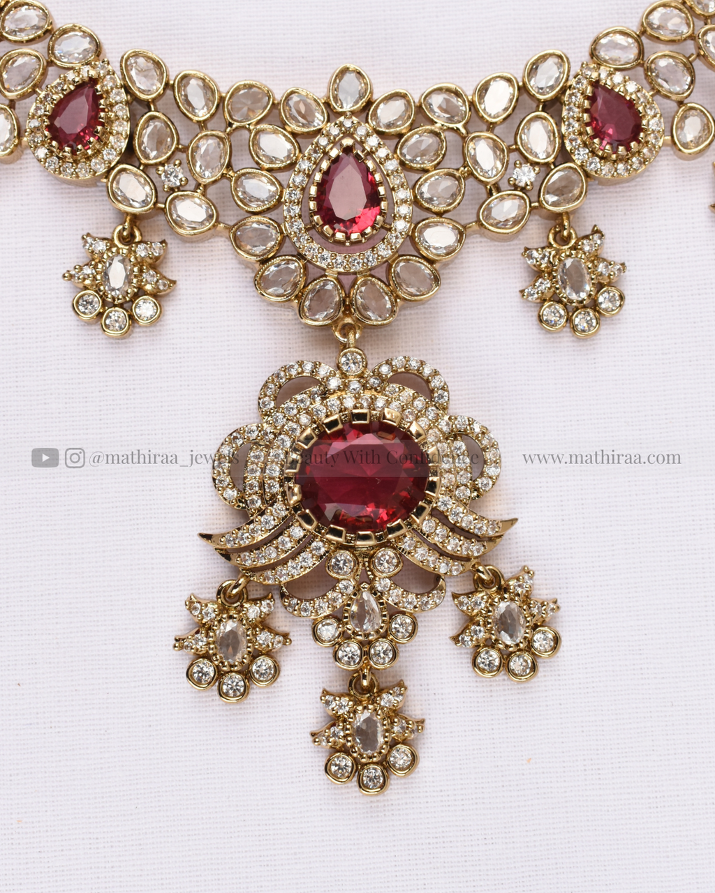 Floral Elegance AD Neckset