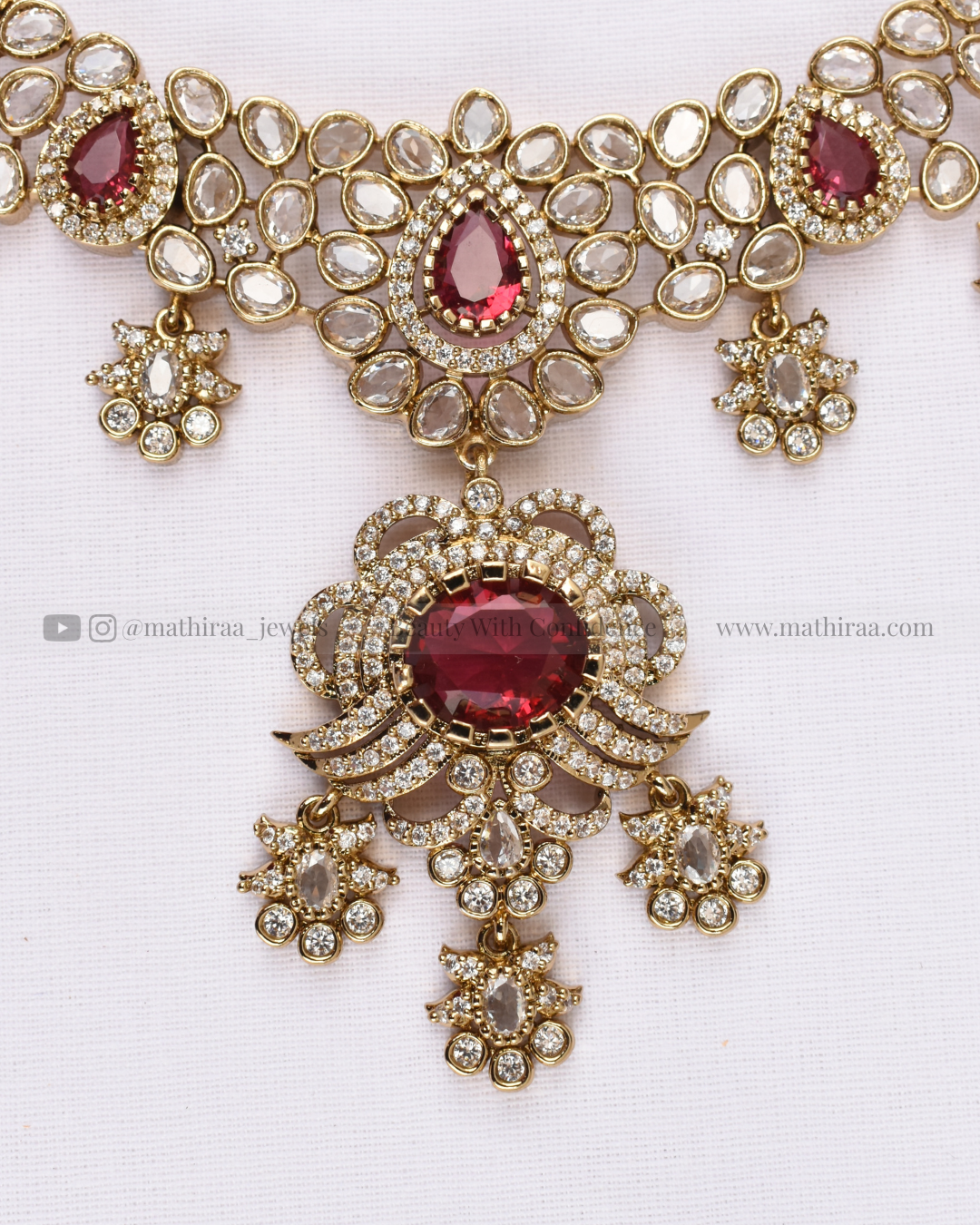 Floral Elegance AD Neckset