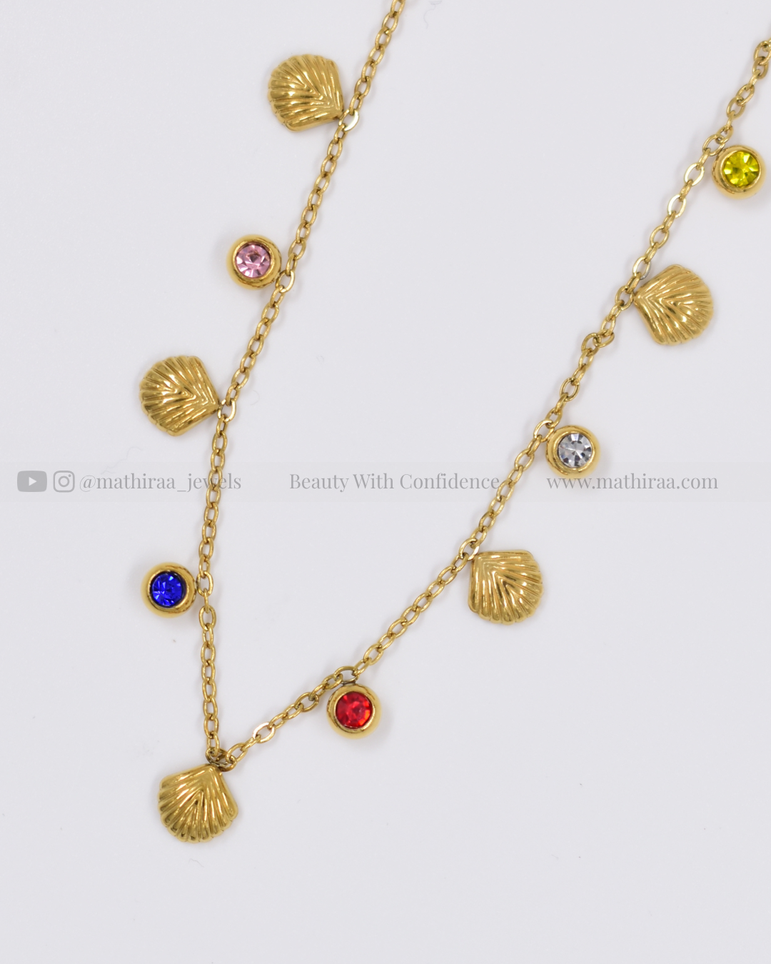 Colour Pop Shell Charm Chain