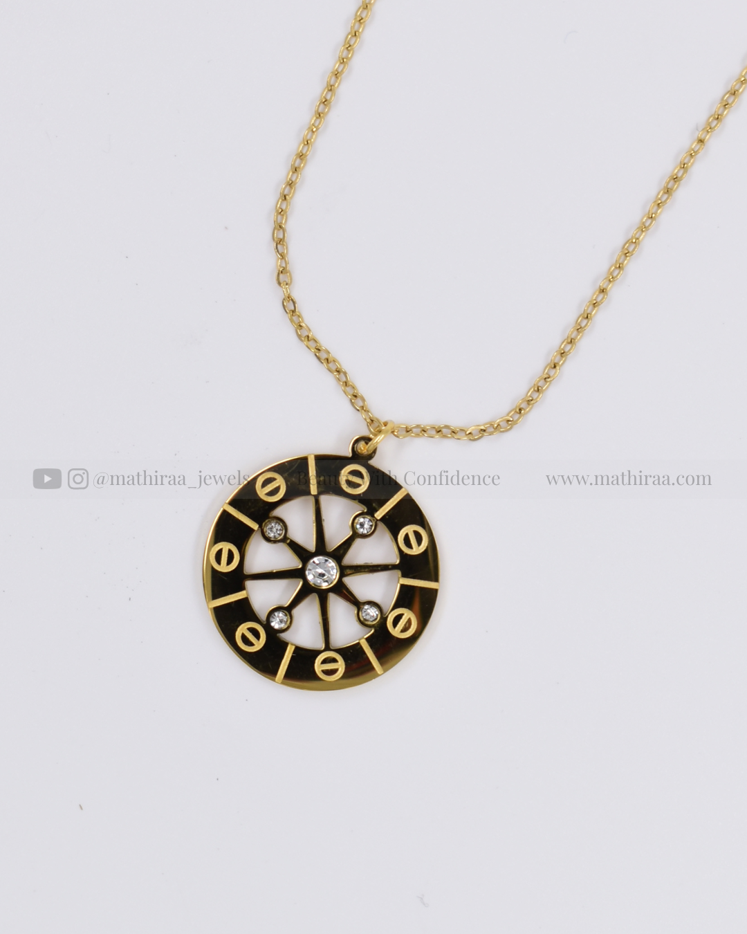Celestial Wheel Pendant Chain