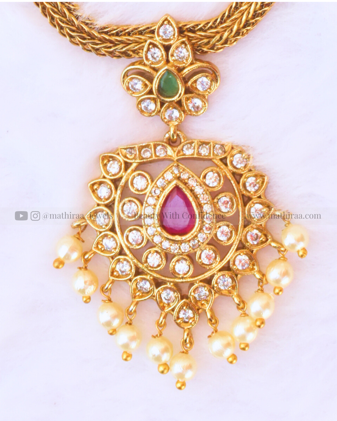 Antique floral chain