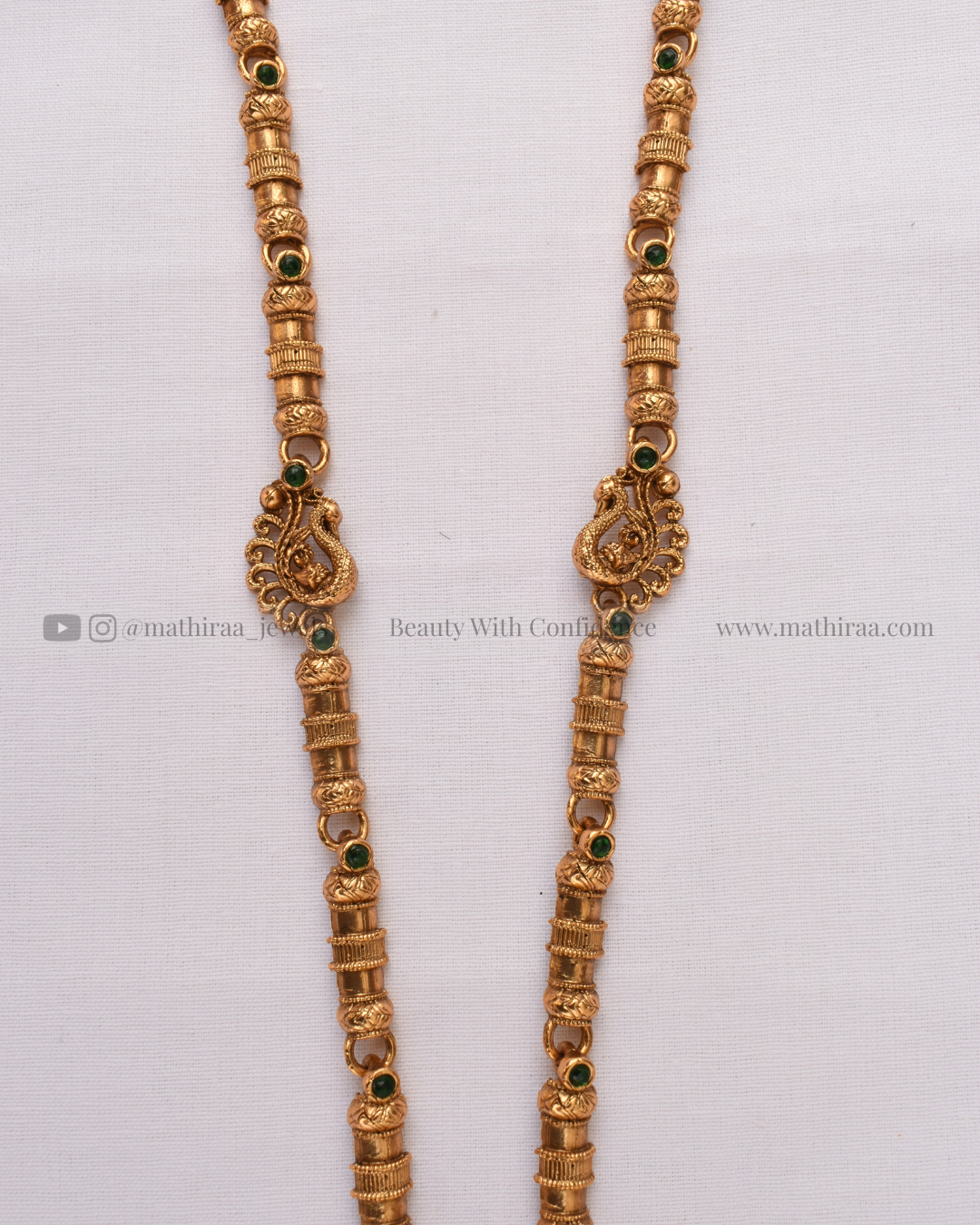 Gold Plated Lakshmi Long Haaram