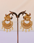 Peacock Antique Chandbali Earrings