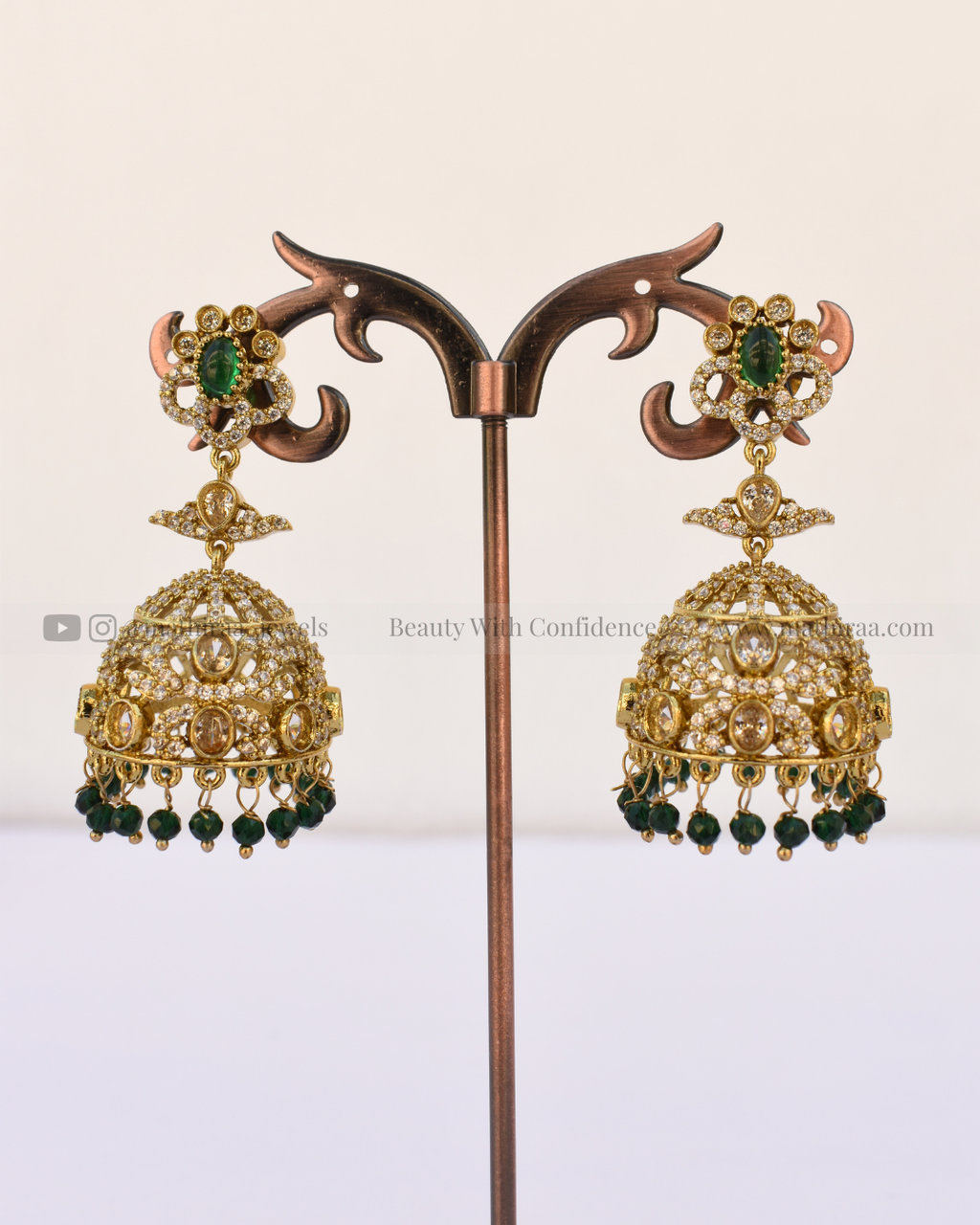 Pastel Glow CZ Jhumka