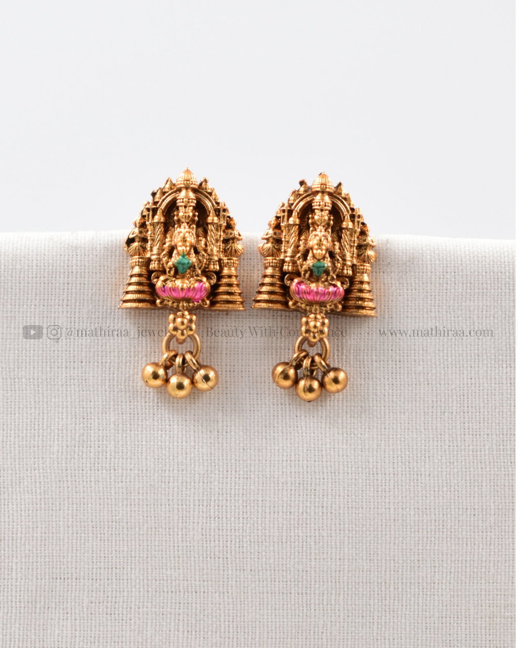 Sri Lakshmi Balaji Meenakari  Pendant Chain