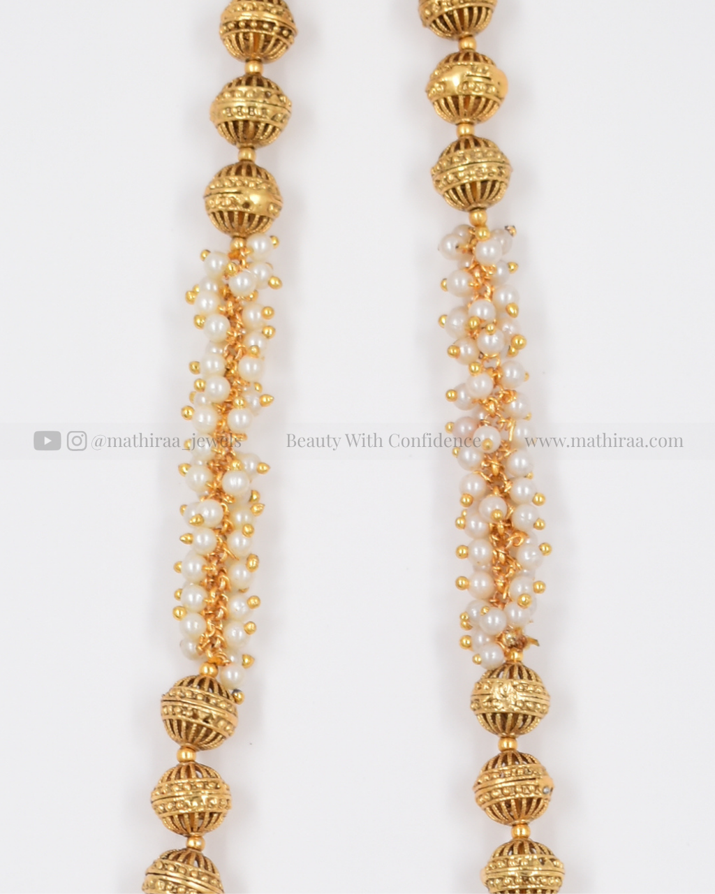 Pearl Fusion Gundu Mala