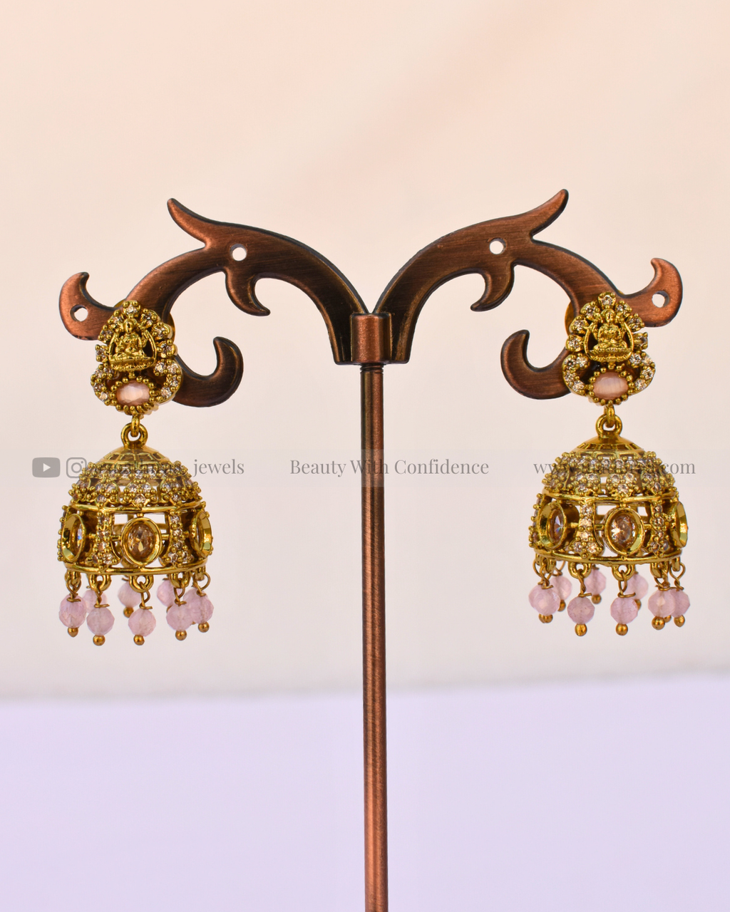 Lakshmi CZ Jhumkas