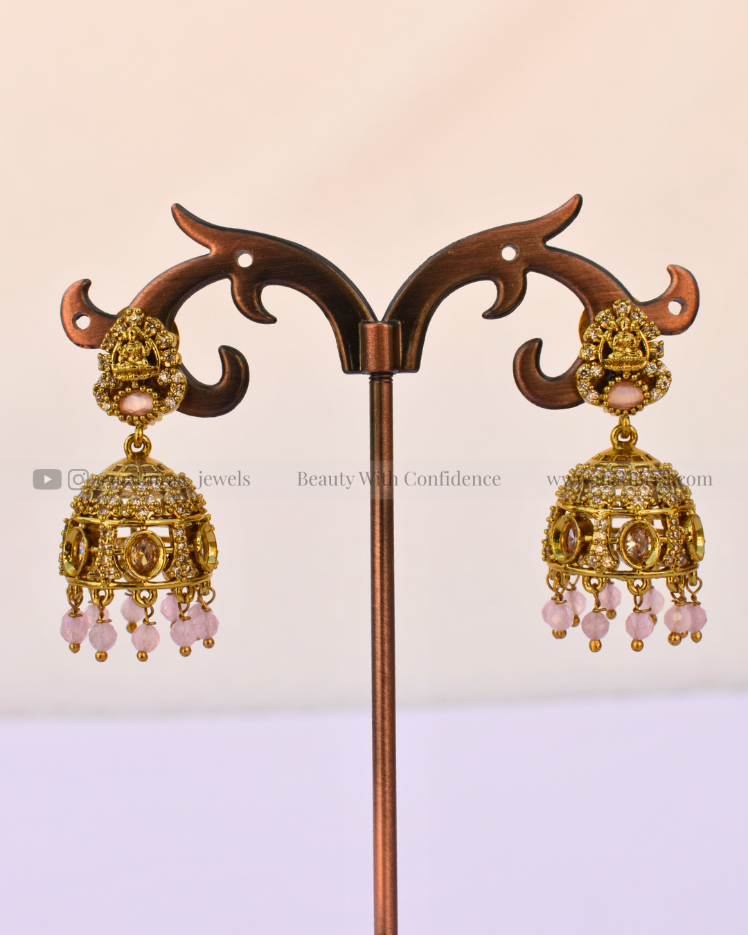 Lakshmi CZ Jhumkas
