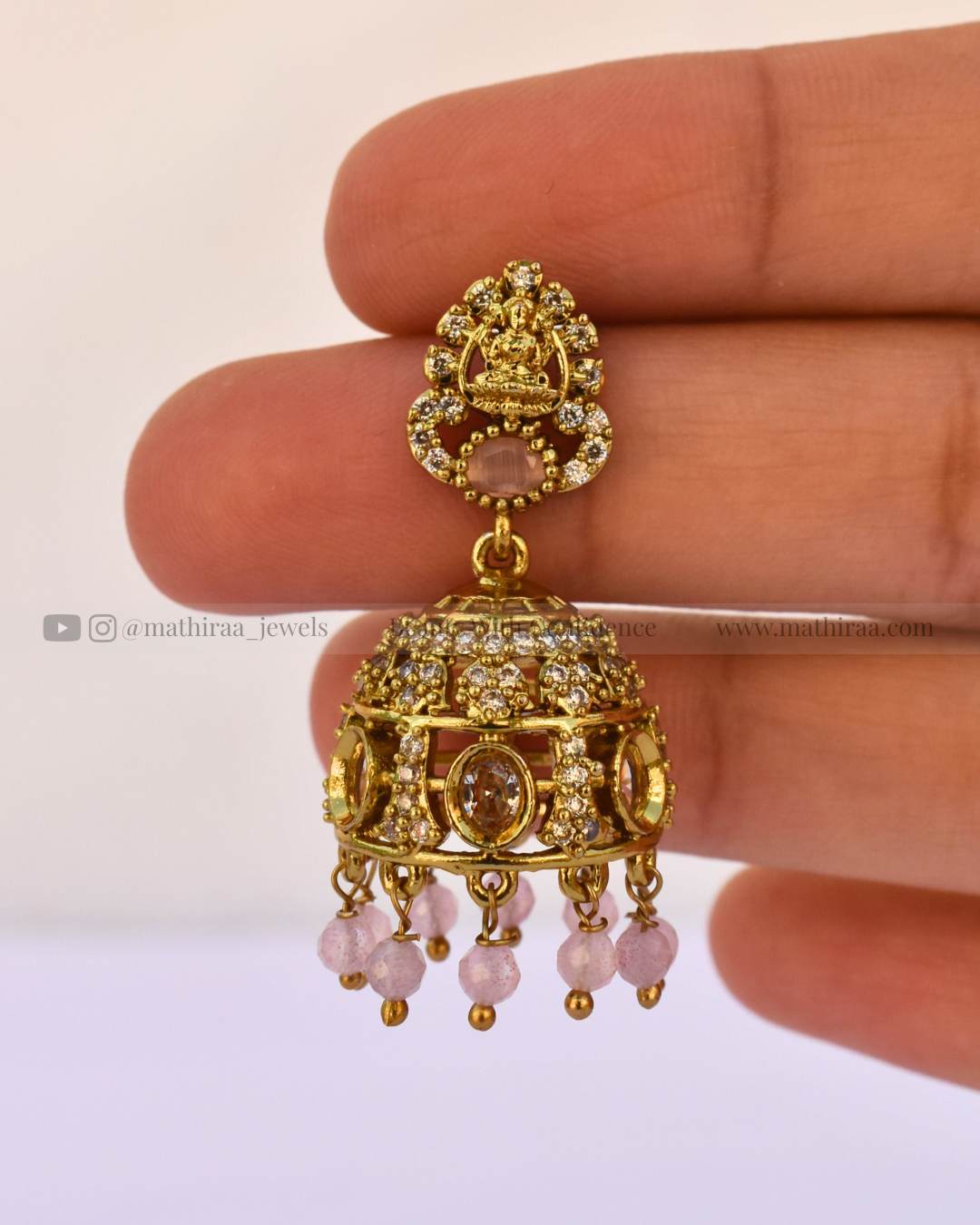Lakshmi CZ Jhumkas