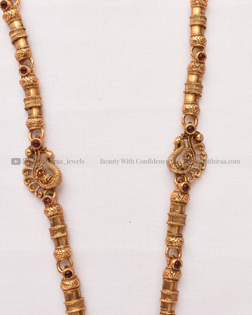 Gold Plated Lakshmi Long Haaram