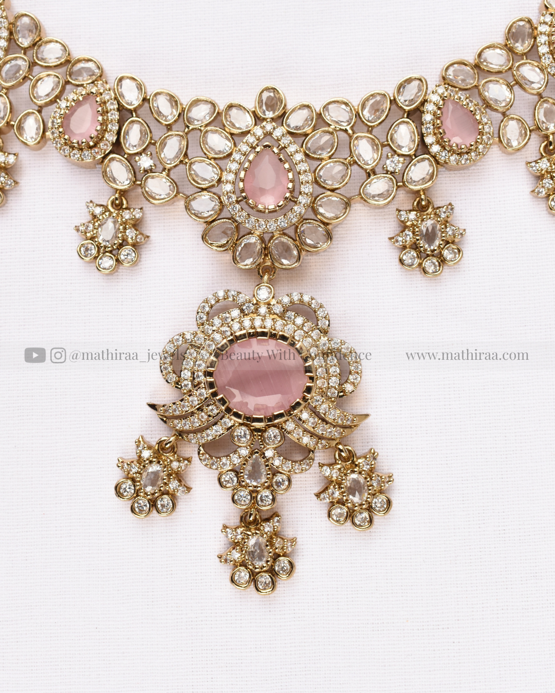 Floral Elegance AD Neckset