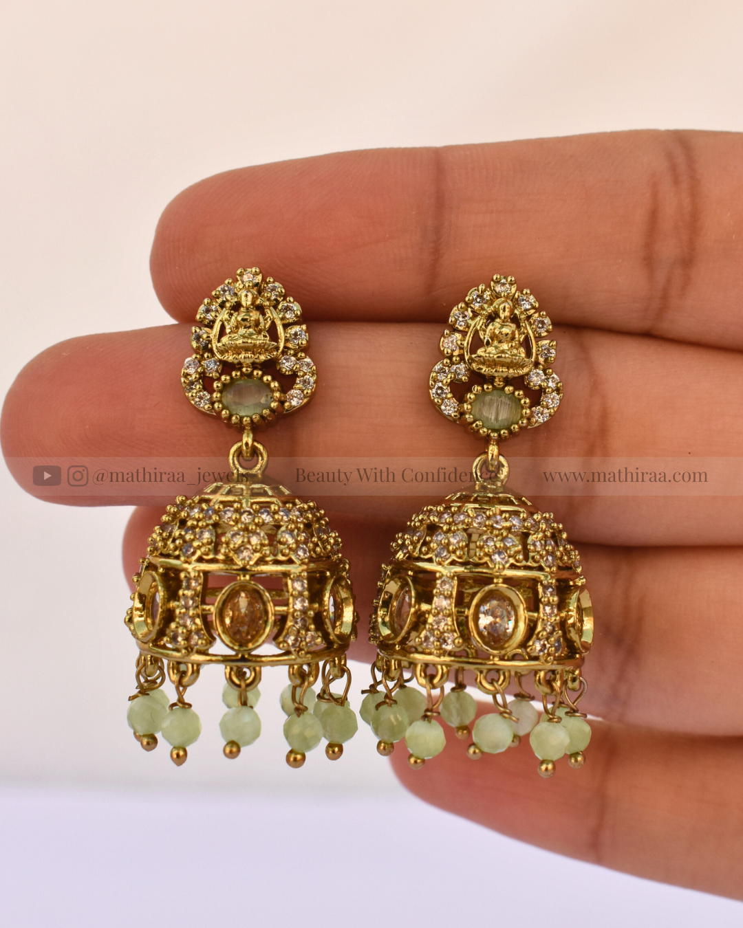 Lakshmi CZ Jhumkas