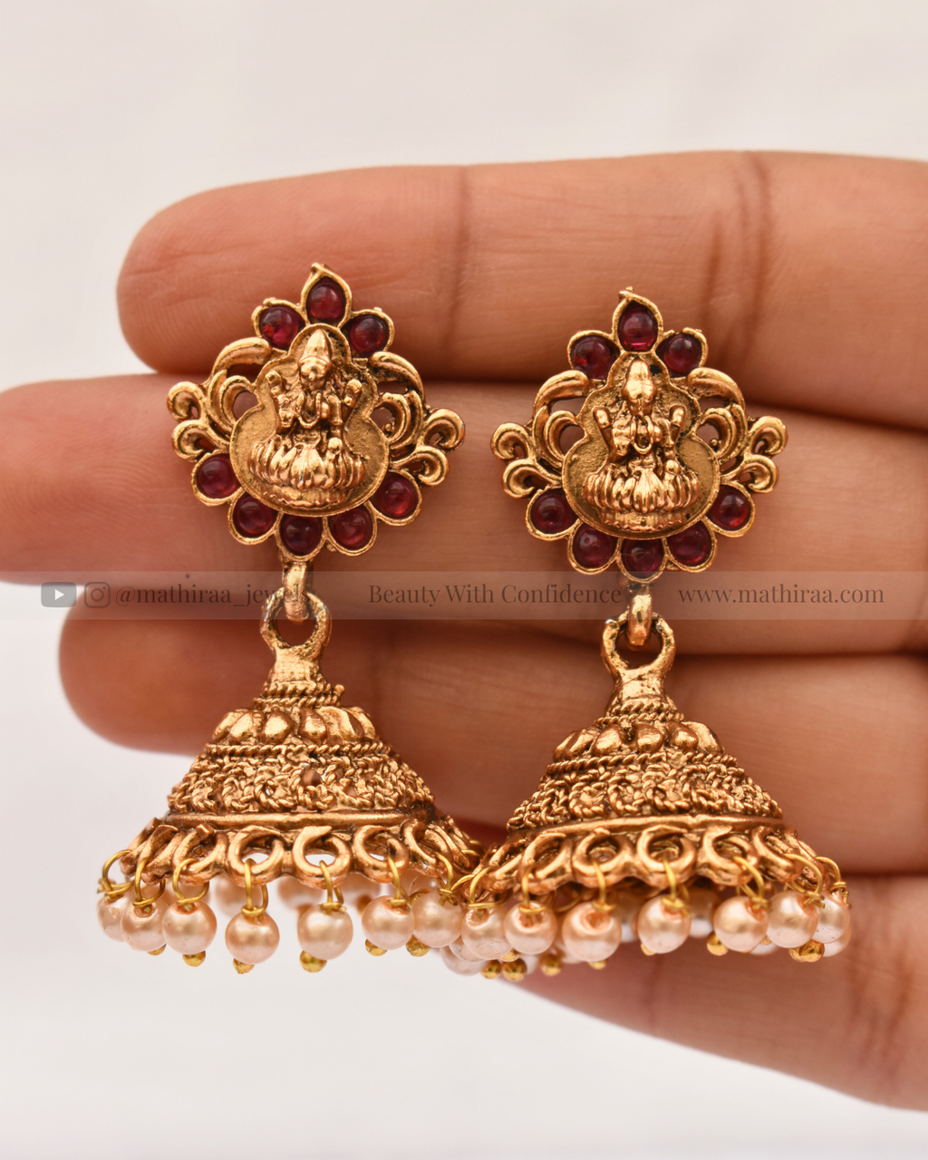Gold Plated Lakshmi Long Haaram
