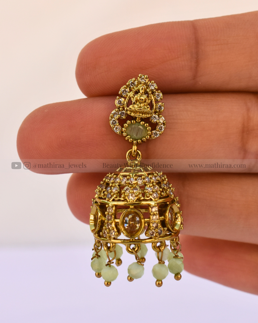 Lakshmi CZ Jhumkas
